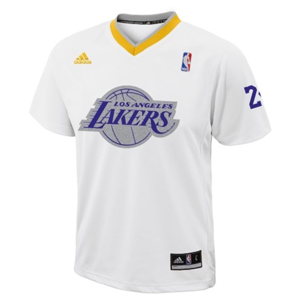 Men's  Lakers #24 Kobe Bryant Christmas Day Big Logo Jersey